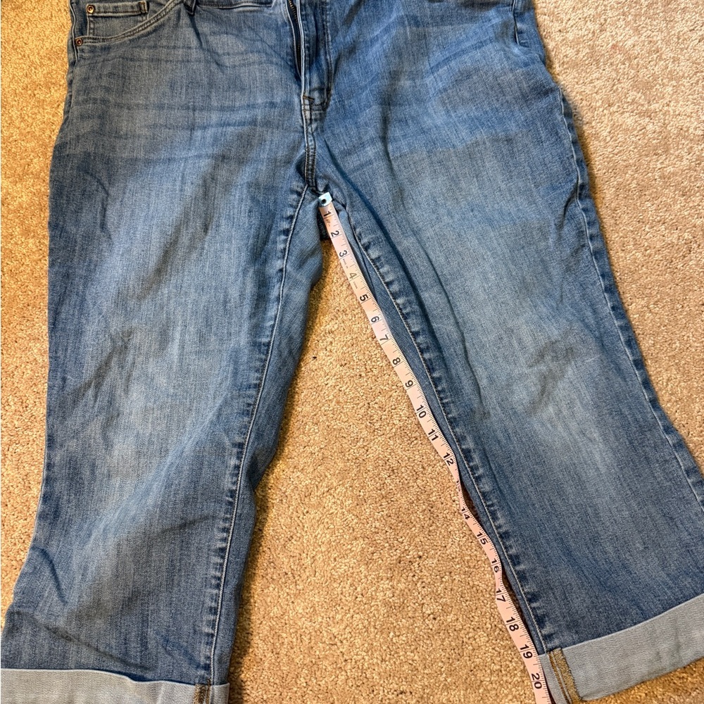 Sonoma cuffed capri jeans mid-rise skinny 20W